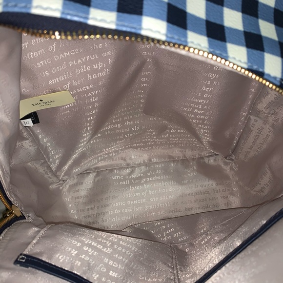 Kate spade Hyde lane gingham Hartley backpack - Picture 6 of 8